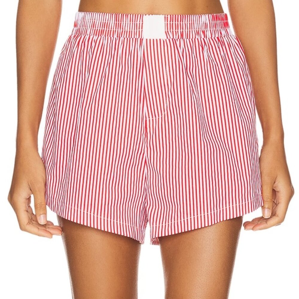 ❤️‍🔥 SNDYS x REVOLVE Darian Stripe Short – Red – Size Small